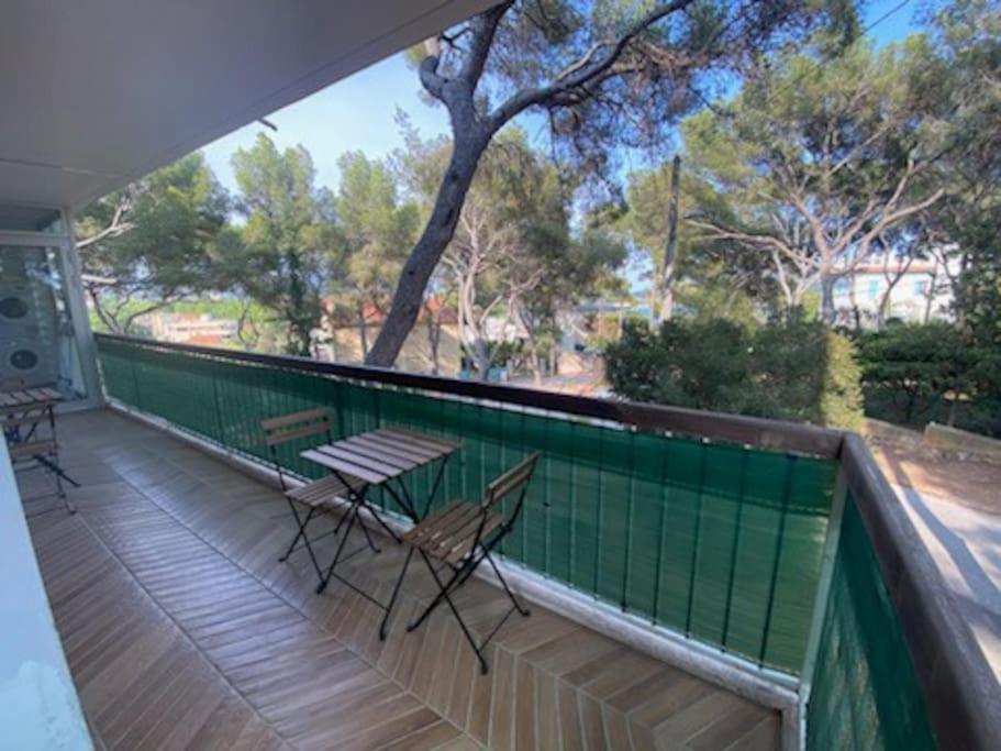 T2 Avec Clim Et Terrasse Vue Mer, Les Sablettes Ла Сен-сюр-Мер Екстериор снимка